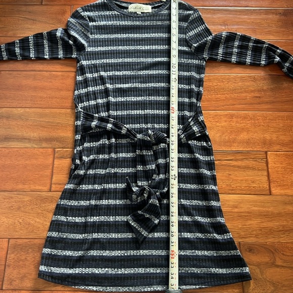 Sante M. Cicca Blue, black and white Striped Dress Size Small - Picture 7 of 7
